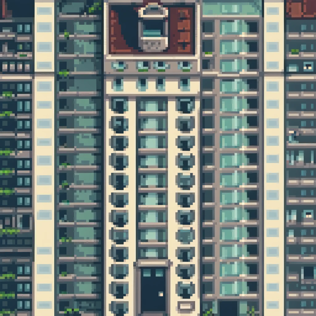 simple iconic city house building emoji