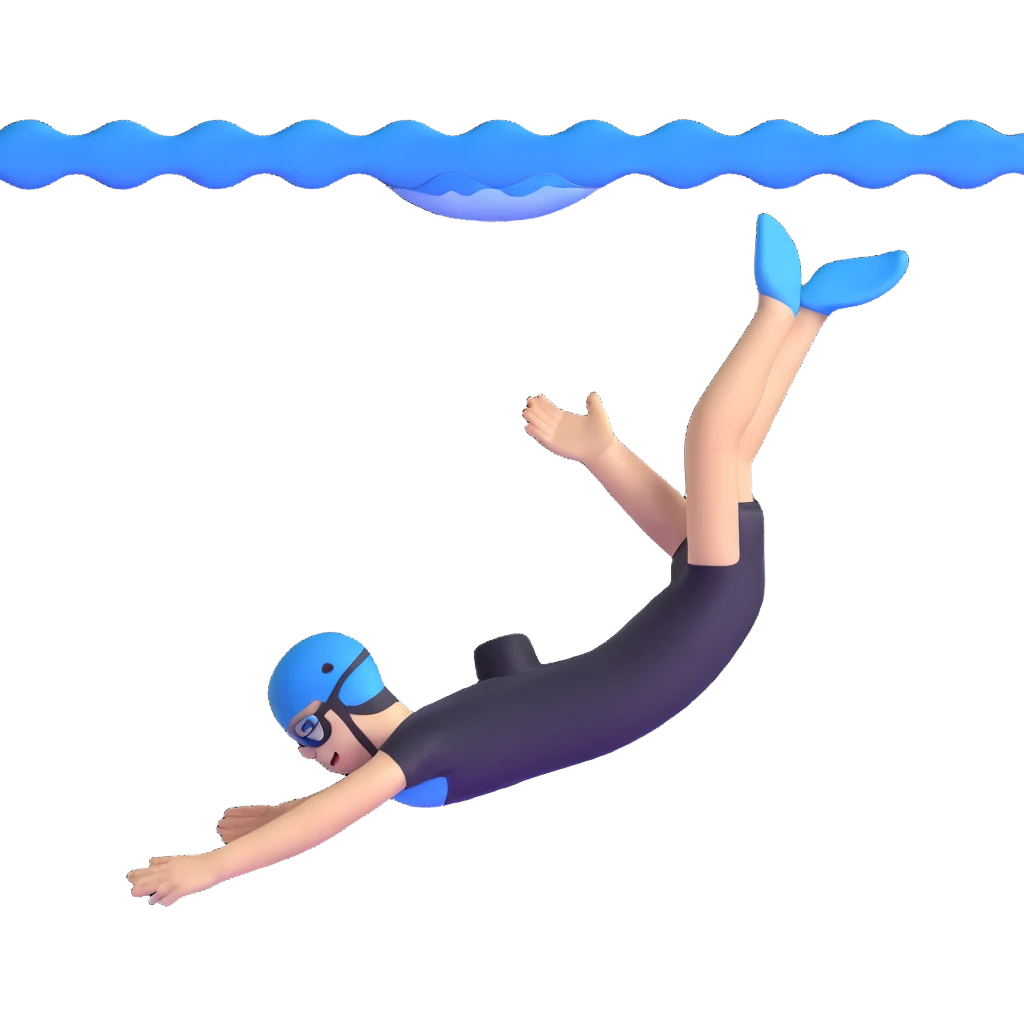 person swimming underwater emoji