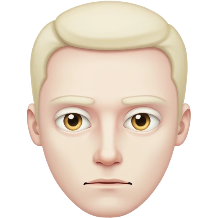 Guy giving a blank stare stupid looking emoji
