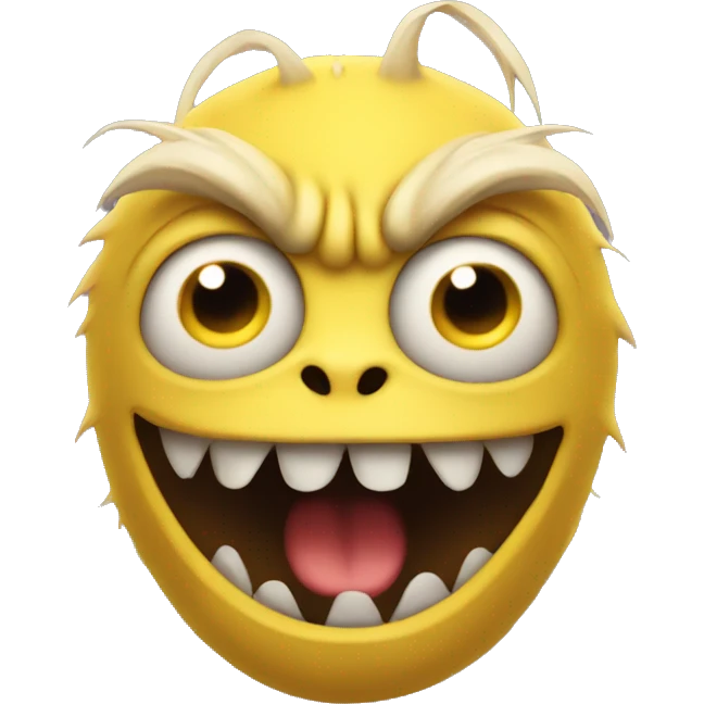 yellow creature mad emoji