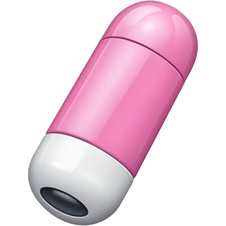 pink and white capsule emoji