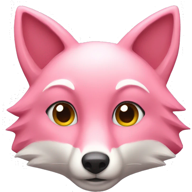 Pink fox emoji