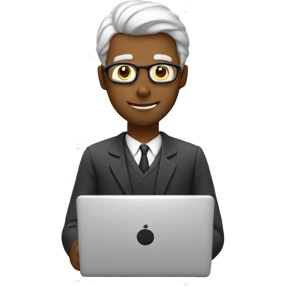 master with laptop emoji