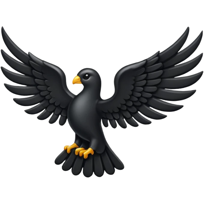 Just Black left wing emoji i can copy and paste emoji