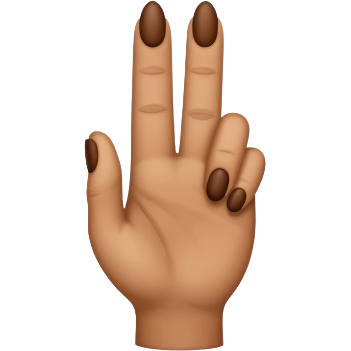 brown finger pointing up emoji
