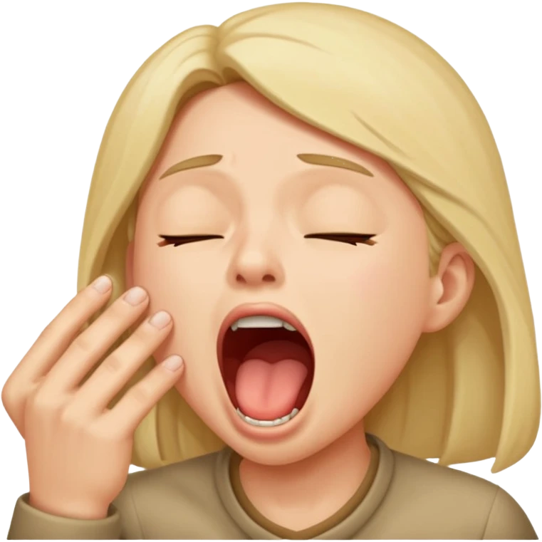 People Yawning without Hand emoji