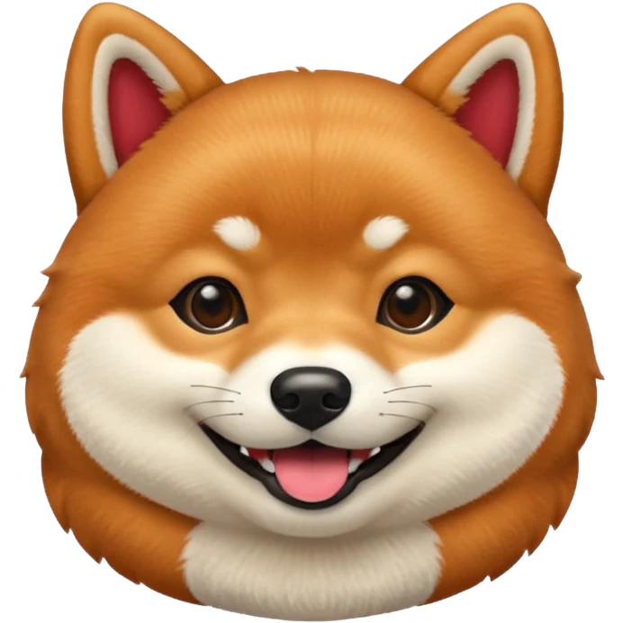 Red happy Shiba Inu emoji