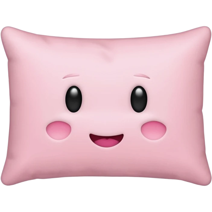  regular light pink pillow with no faces  emoji