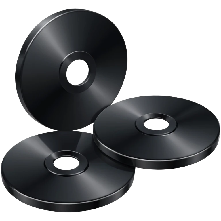 two black computer disk emoji