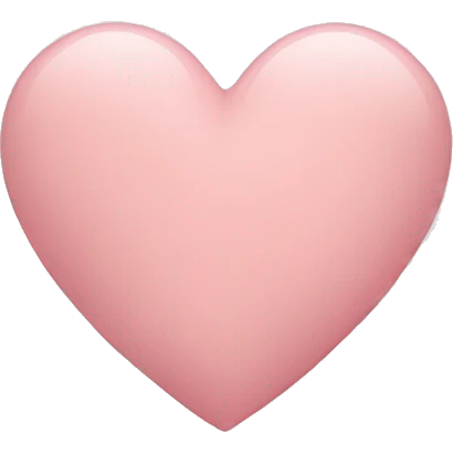 Blush pink heart emoji