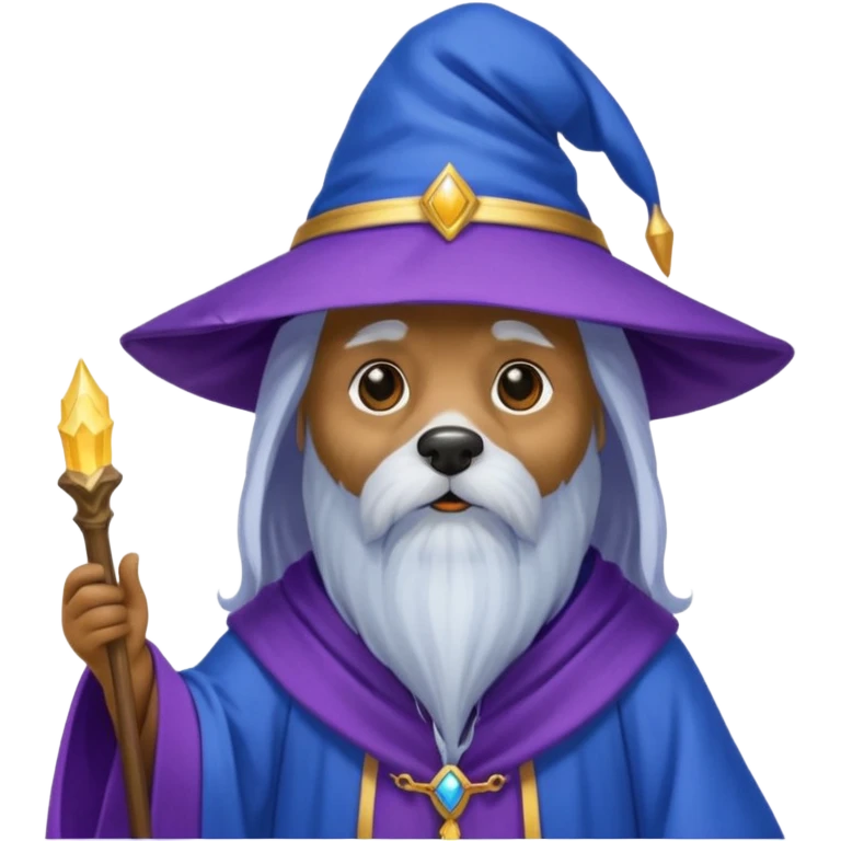 Dog wizard emoji