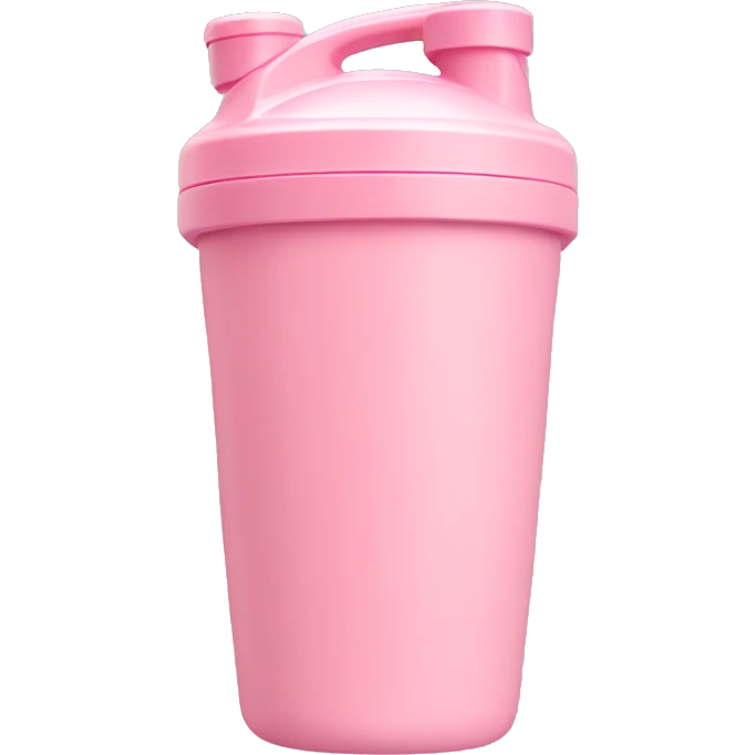 Light Pink protein shaker cup emoji