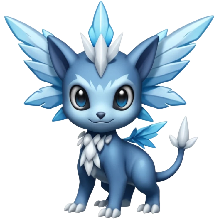 Elemental dark dusky mechanical frosty fairy-like fantasy epic rare Glalie-Sneasel-Togetic-Pokémon-Fakémon-hybrid-creature emoji