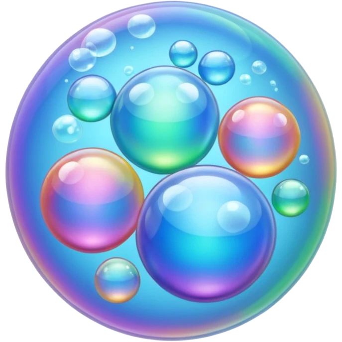 bubbles flowing emoji