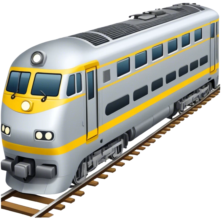 Australian passenger train (Iconic colour: Silver and yellow) emoji
