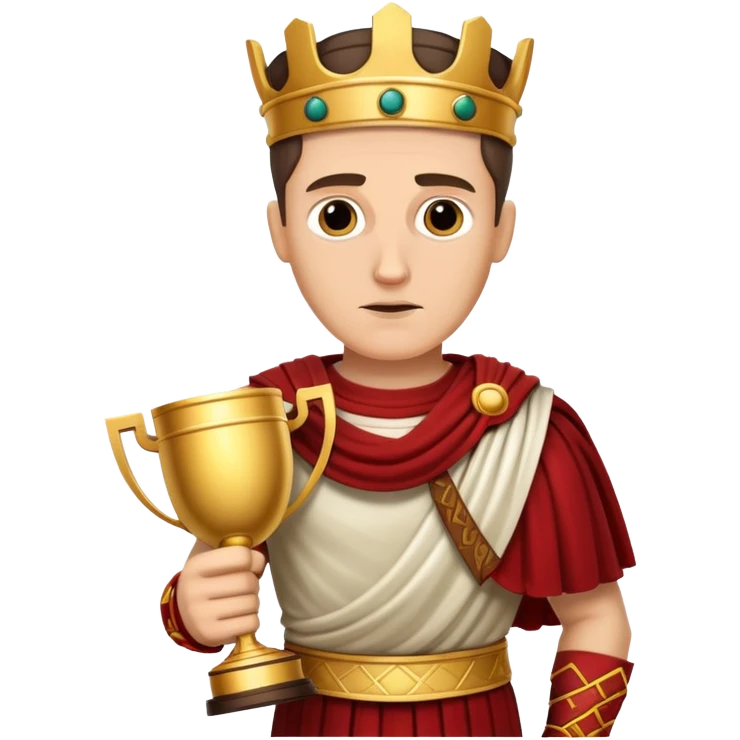 Julius Caesar with trophy emoji