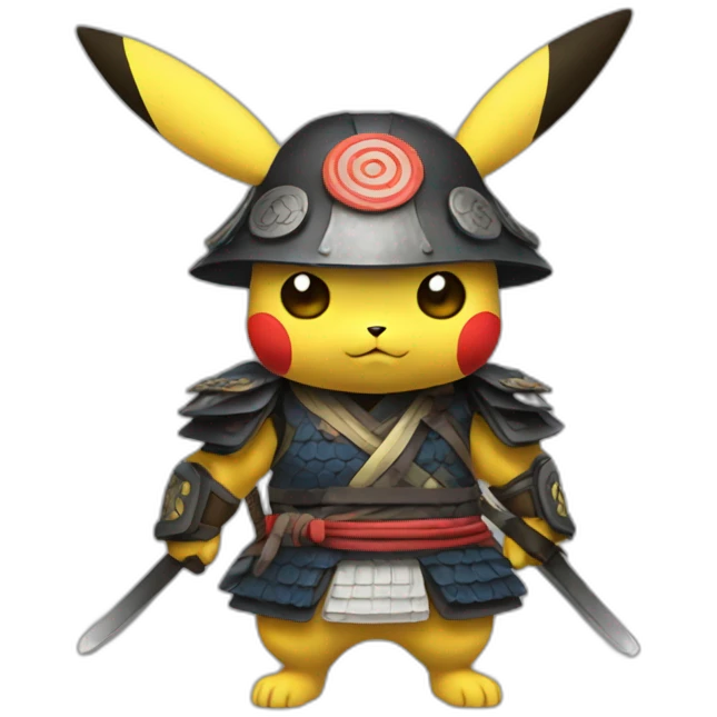 Pikachu samurai  emoji