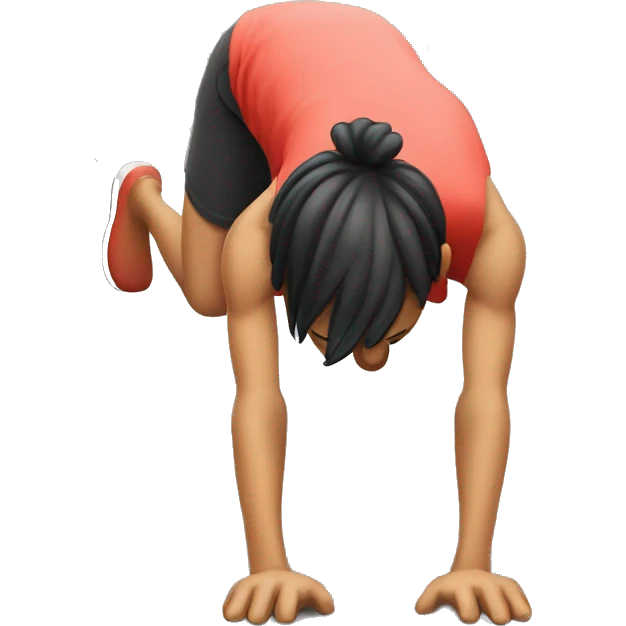 Human doing pushup emoji