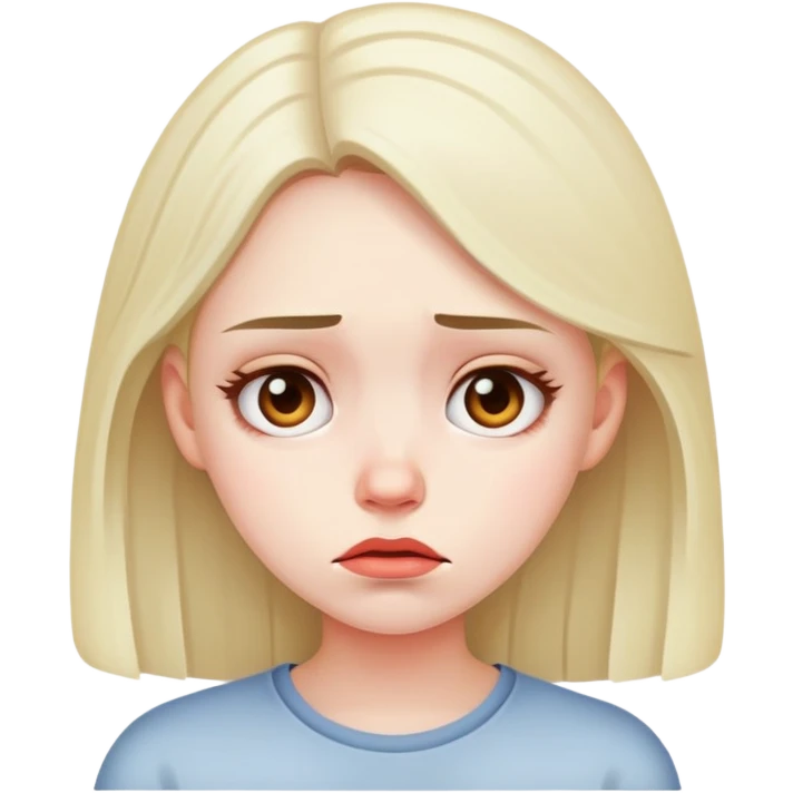 Disappointed girl emoji