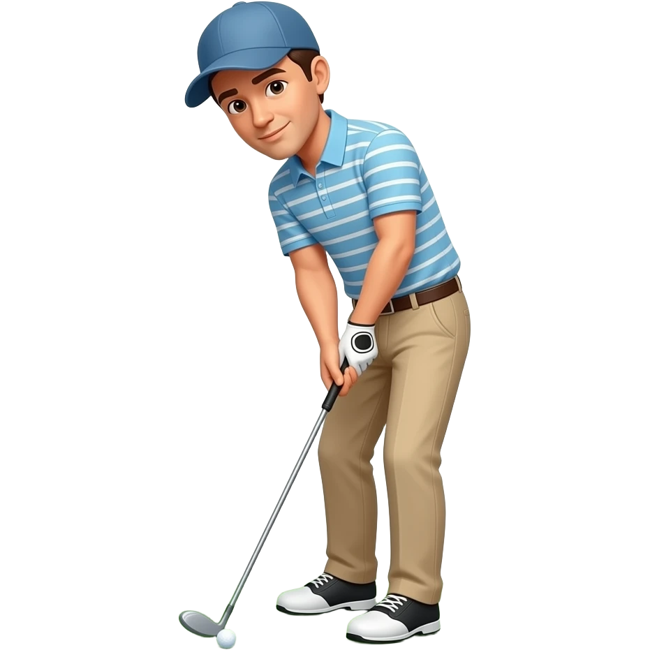 Man playing golf emoji