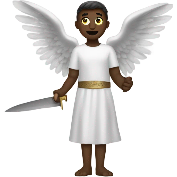 Angel with knife emoji