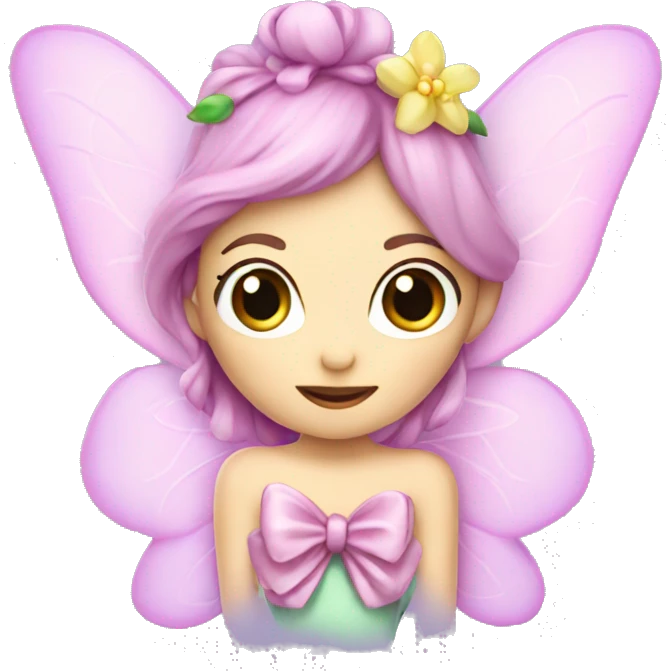 Fairy perfume with bow emoji