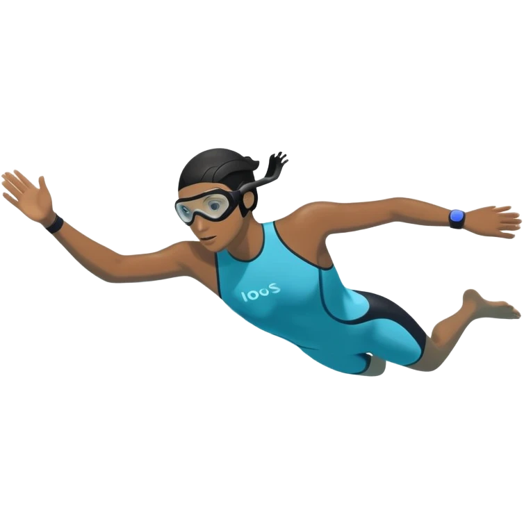 inexperienced but determined person diving into a pool of divers, with a pool named confidence... glowing body head first emoji