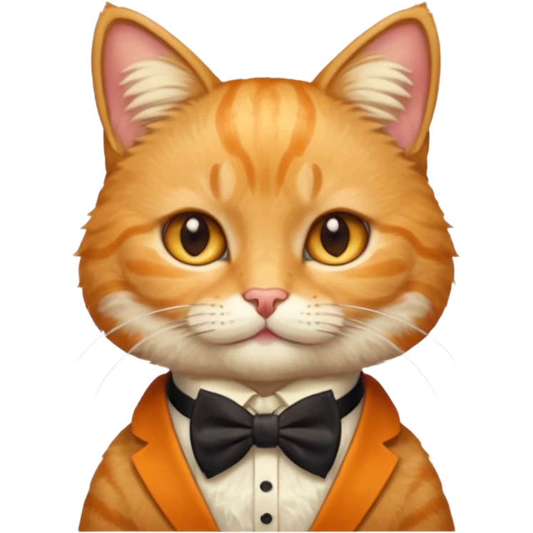 ancient chinese cat bow tie emoji
