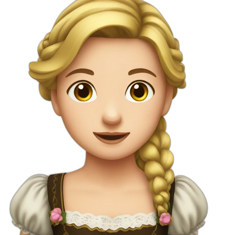girl in Dirndl emoji