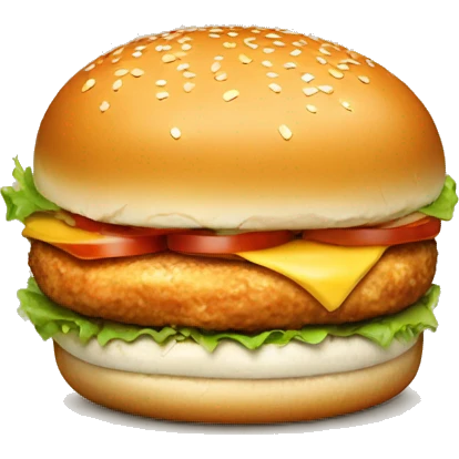 chicken burger emoji