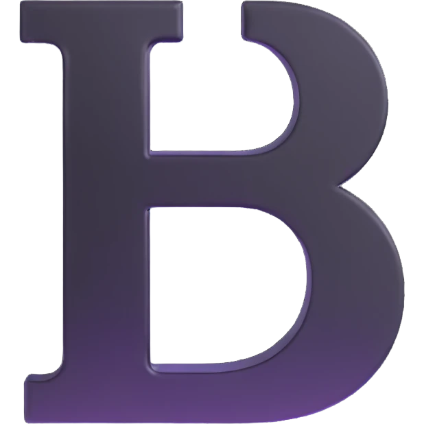 bold shiny letter B emoji