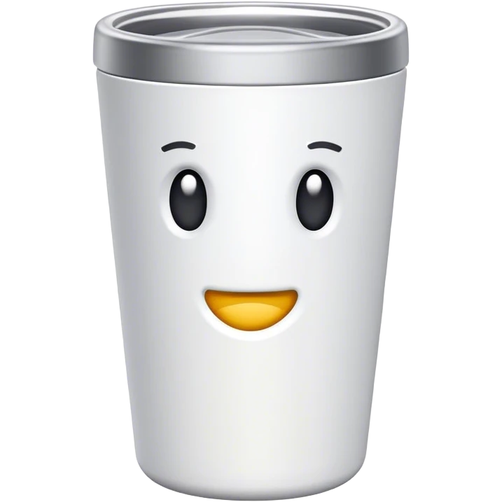 White stanley tumbler emoji