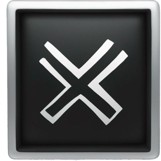 black checkmark in black box emoji
