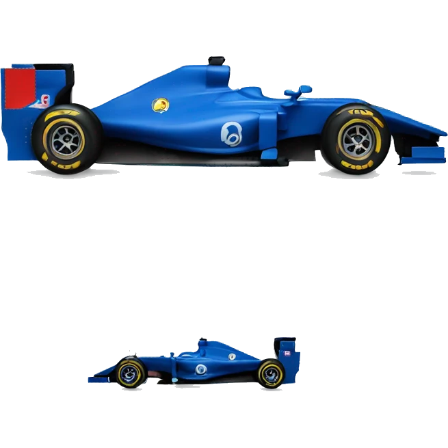 Blue F1 car emoji
