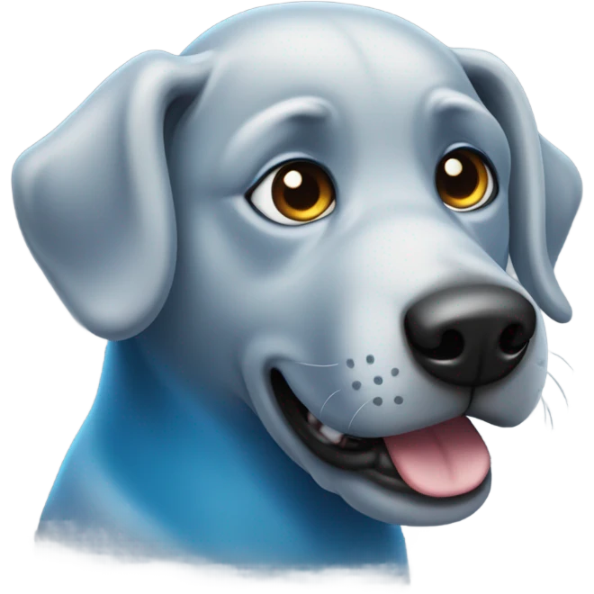 Blue dog  emoji