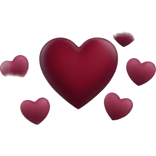 Burgundy heart emoji