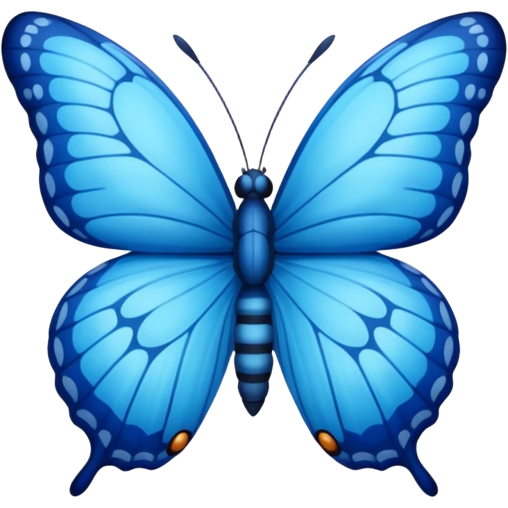 blue butterfly larva emoji