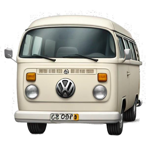 off-white VW Bay Window bus emoji