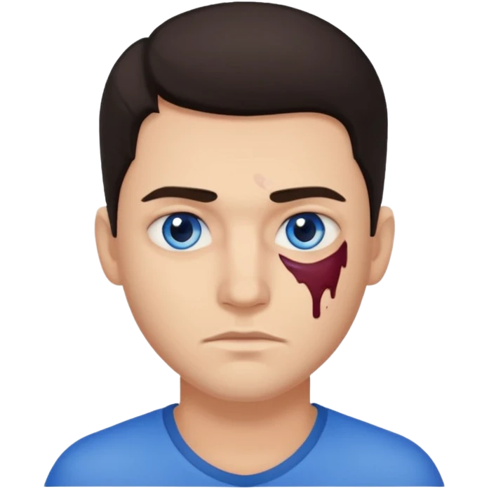 bruise on the man face emoji