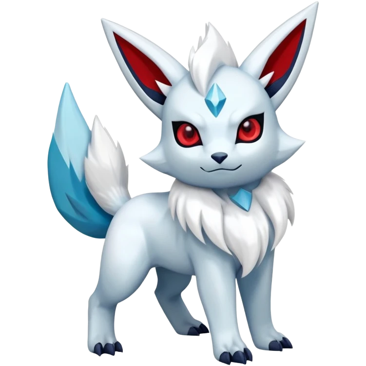 Absol-Glaceon-Zangoose-Hybrid (Full body) emoji