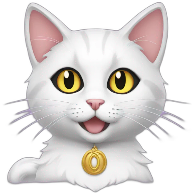 salem the cat from sailor moon emoji