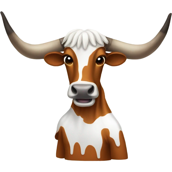 Crying Texas longhorn emoji