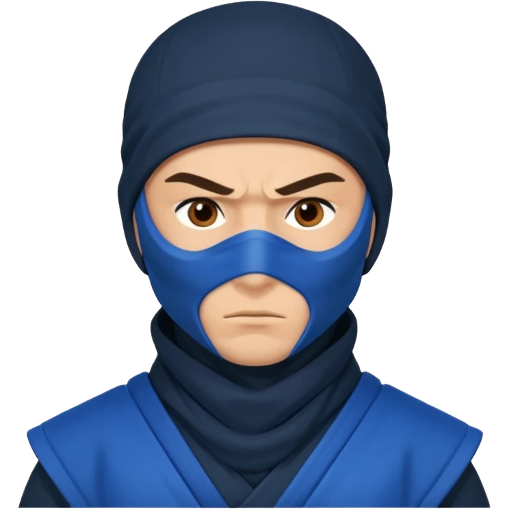 ninja with blue mask emoji