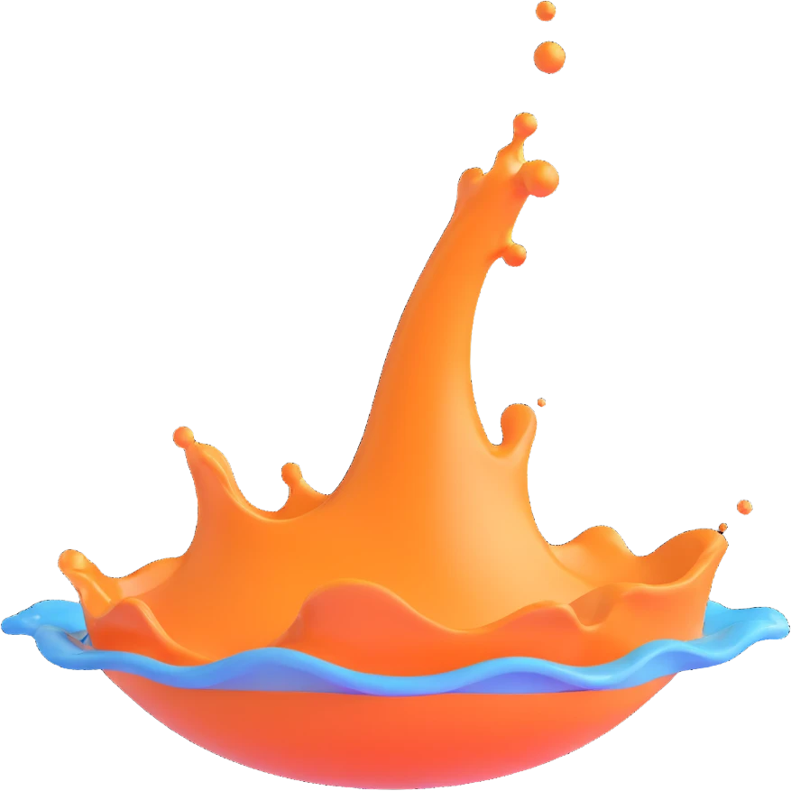 white splash liquid emoji