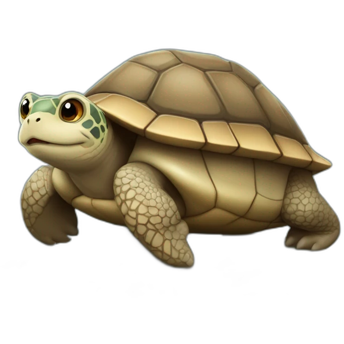 Tortue sur une Loutre emoji