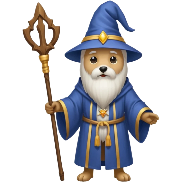 Dog wizard emoji