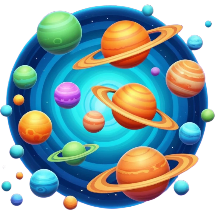 futuristic planets emoji