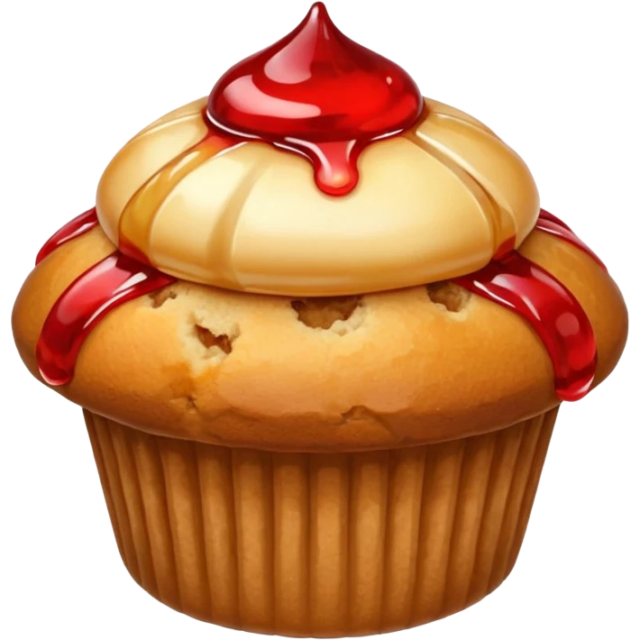 muffin with jelly emoji