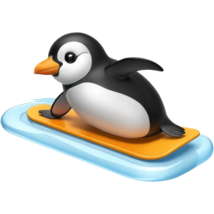 penguin sliding emoji