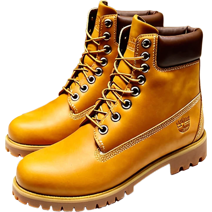 Сделай пару ботинок Timberland в классической расцветке emoji